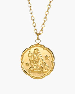 Tierkreiszeichen Halskette - Gold